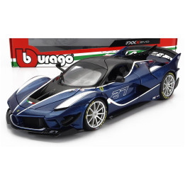 BURAGO FERRARI FXX-K EVO N 27 HYBRID 6.3 V12 1050hp 2018 - BLUE BLACK 1/18