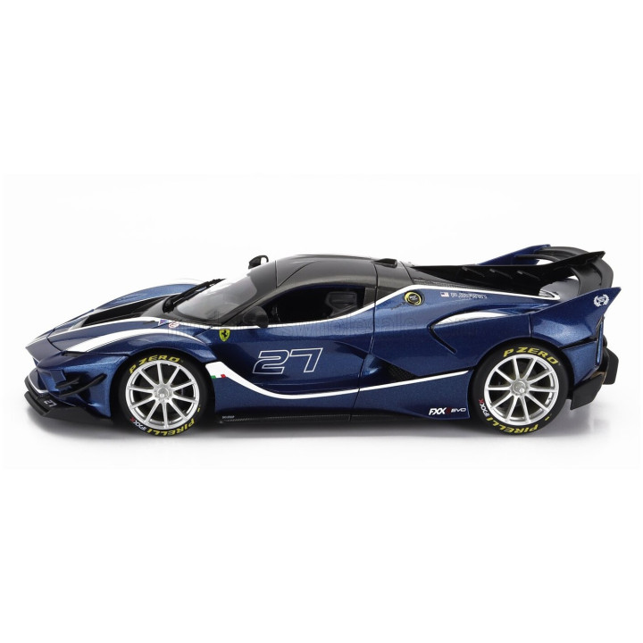 BURAGO FERRARI FXX-K EVO N 27 HYBRID 6.3 V12 1050hp 2018 - BLUE BLACK 1/18