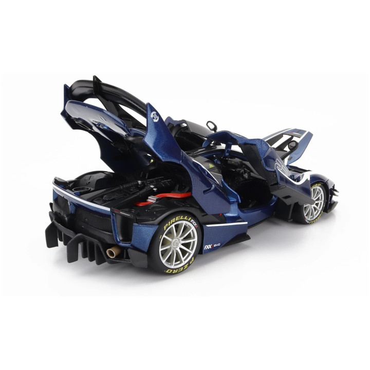 BURAGO FERRARI FXX-K EVO N 27 HYBRID 6.3 V12 1050hp 2018 - BLUE BLACK 1/18