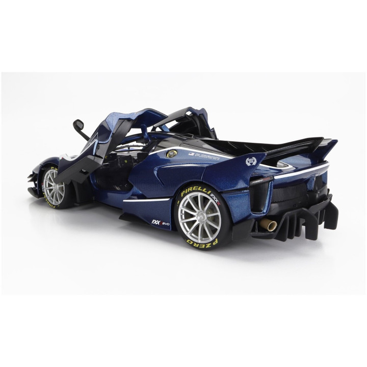 BURAGO FERRARI FXX-K EVO N 27 HYBRID 6.3 V12 1050hp 2018 - BLUE BLACK 1/18