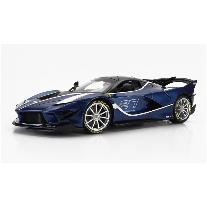 BURAGO FERRARI FXX-K EVO N 27 HYBRID 6.3 V12 1050hp 2018 - BLUE BLACK 1/18