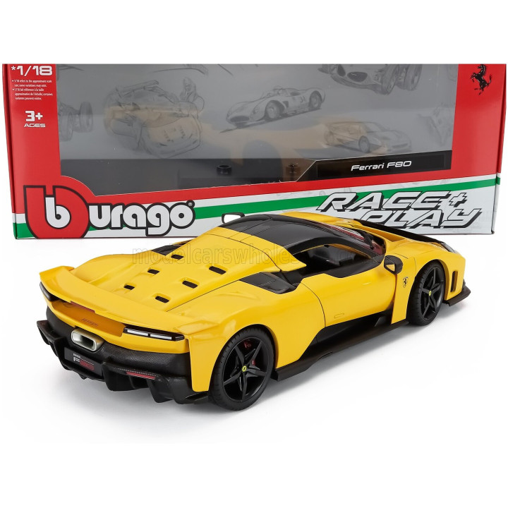 BURAGO FERRARI F80 2024 - YELLOW 1/18
