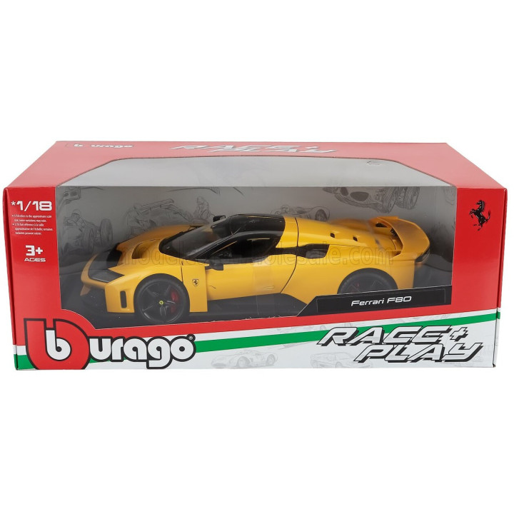 BURAGO FERRARI F80 2024 - YELLOW 1/18