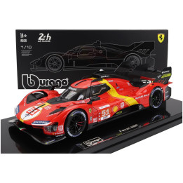 BURAGO FERRARI 499P 3.0L TURBO V6 TEAM FERRARI AF CORSE N 51 WINNER 24h LE MANS 2023 ALESSANDRO PIER GUIDI - JAMES CALADO