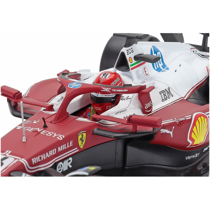 BURAGO FERRARI F1 SF-25 TEAM SCUDERIA FERRARI HP N 16 MONZA ITALY GP 2025 CHARLES LECLERC - NIKI LAUDA 50th ANNIVERSARY WORLD