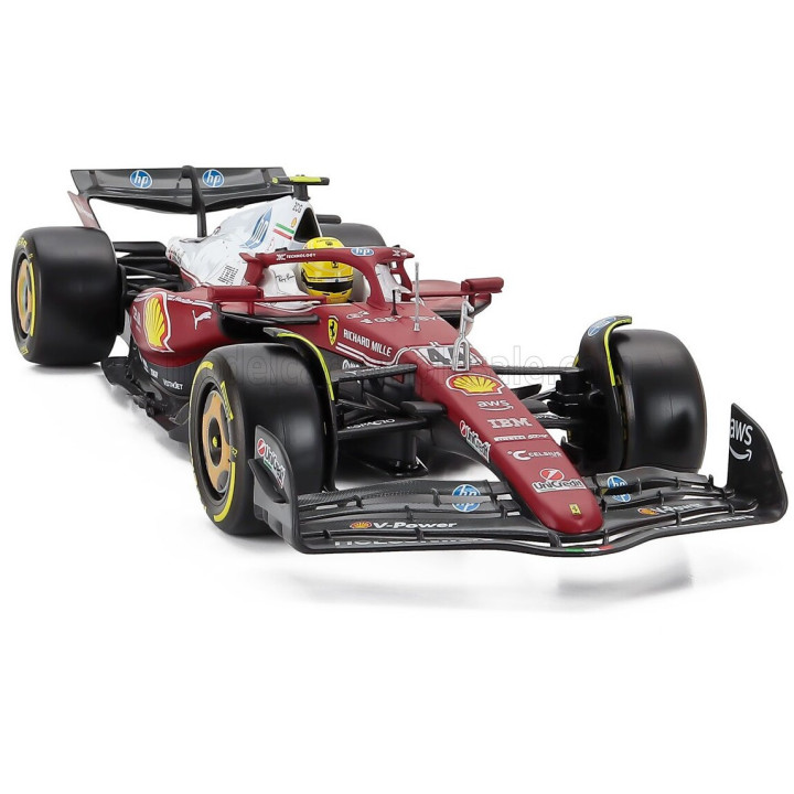 BURAGO FERRARI F1 SF-25 TEAM SCUDERIA FERRARI HP N 44 MONZA ITALY GP 2025 LEWIS HAMILTON - NIKI LAUDA 50th ANNIVERSARY WORLD