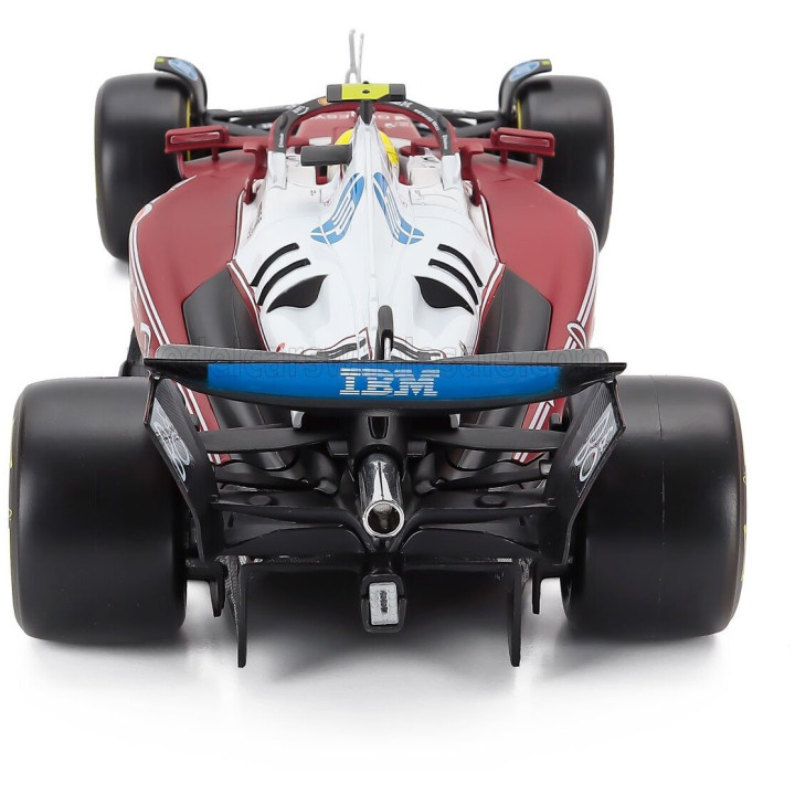 BURAGO FERRARI WITH SHOWCASE - F1 SF-25 TEAM SCUDERIA FERRARI HP N 44 MONZA ITALY GP 2025 LEWIS HAMILTON - NIKI LAUDA 50th