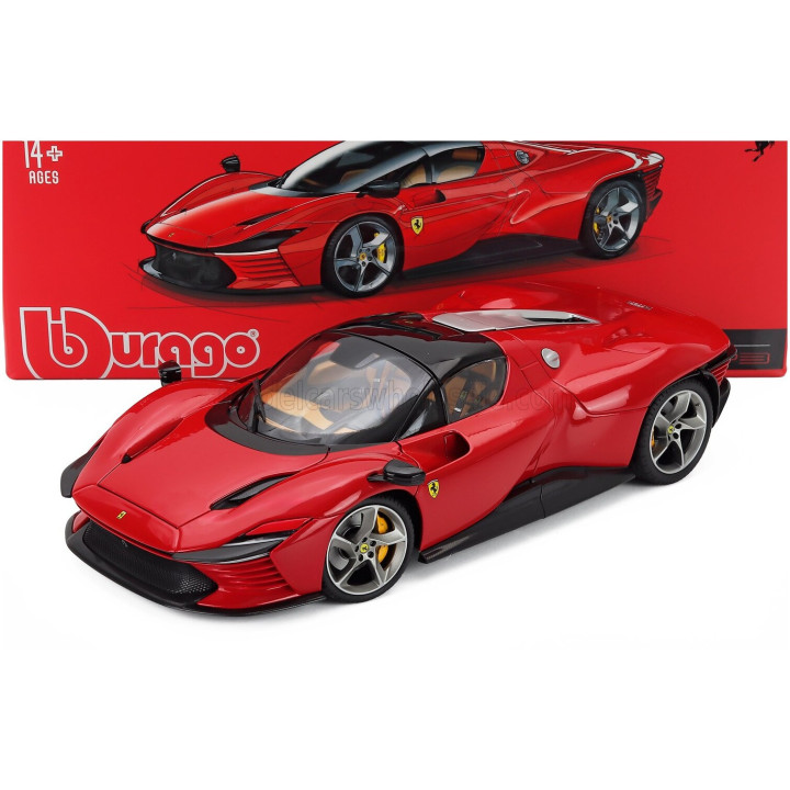 BURAGO FERRARI DAYTONA SP3 CLOSED ROOF 2022 - ROSSO CORSA 322 - RED 1/18