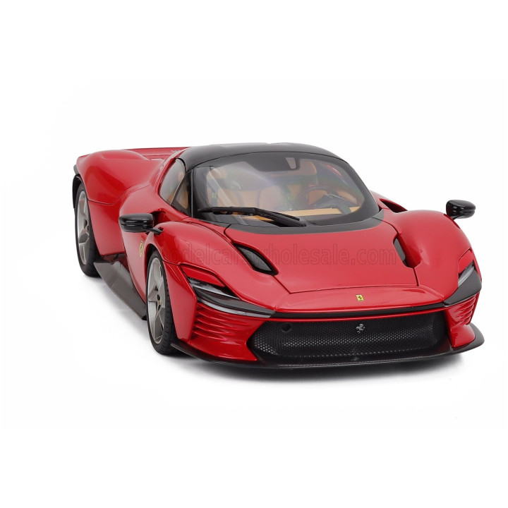 BURAGO FERRARI DAYTONA SP3 CLOSED ROOF 2022 - ROSSO CORSA 322 - RED 1/18