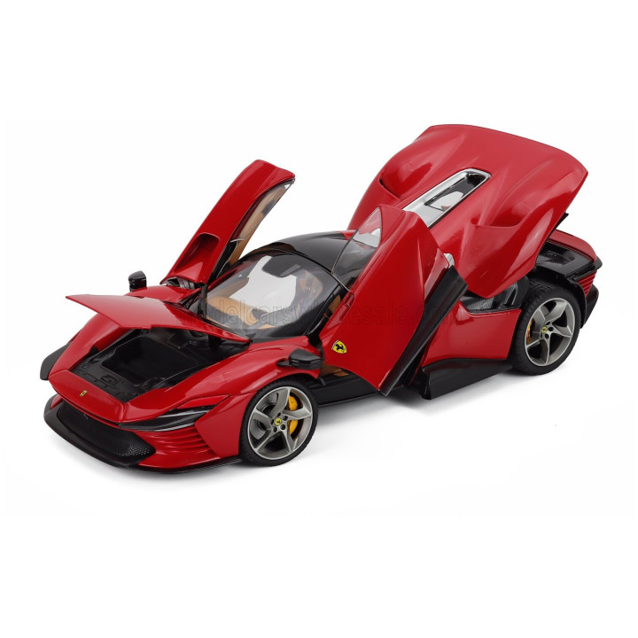 BURAGO FERRARI DAYTONA SP3 CLOSED ROOF 2022 - ROSSO CORSA 322 - RED 1/18
