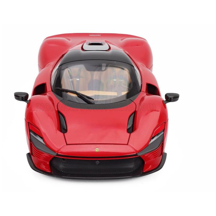 BURAGO FERRARI DAYTONA SP3 CLOSED ROOF 2022 - ROSSO CORSA 322 - RED 1/18