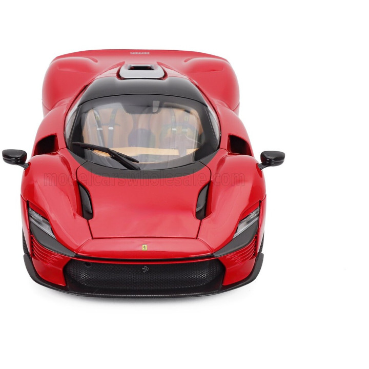 BURAGO FERRARI DAYTONA SP3 CLOSED ROOF 2022 - ROSSO CORSA 322 - RED 1/18