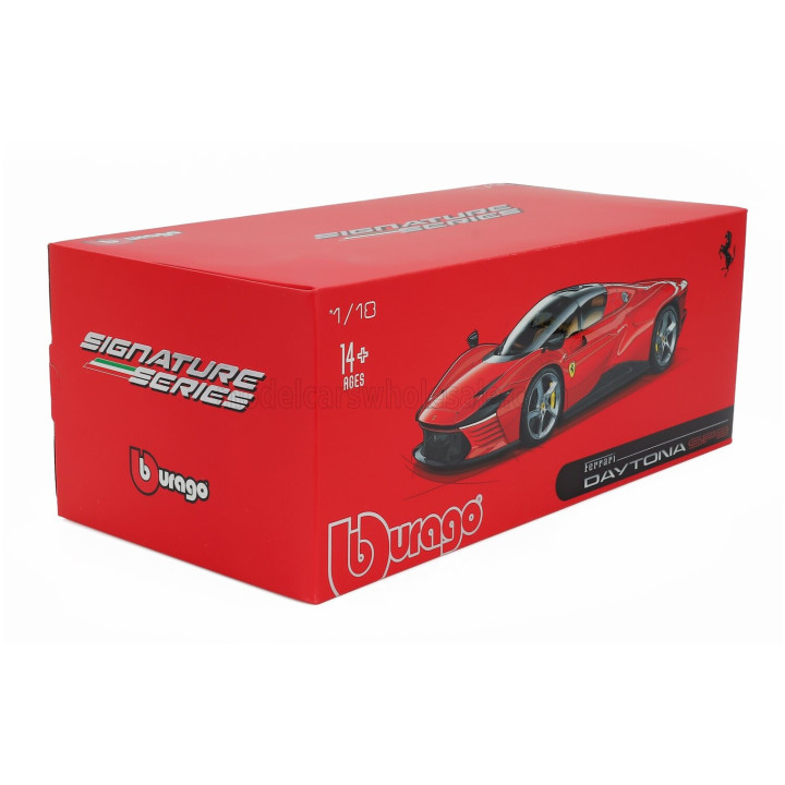 BURAGO FERRARI DAYTONA SP3 CLOSED ROOF 2022 - ROSSO CORSA 322 - RED 1/18