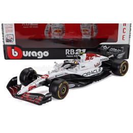 BURAGO RED BULL F1 RB21 TEAM ORACLE RED BULL RACING N 22 JAPAN GP 2025 YUKI TSUNODA - WHITE RED 1/18