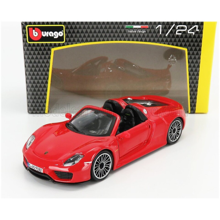 BURAGO PORSCHE 918 SPYDER 2010 - RED 1/24