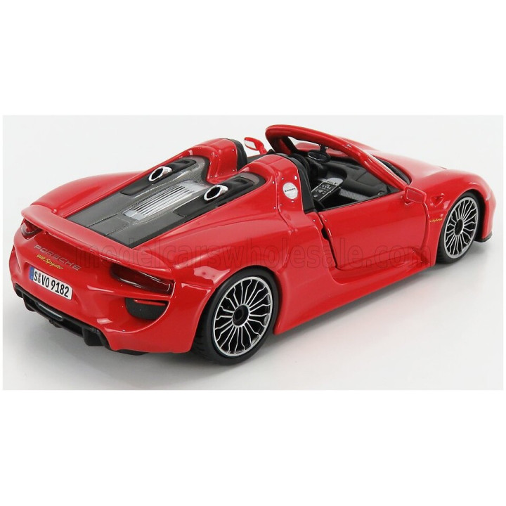 BURAGO PORSCHE 918 SPYDER 2010 - RED 1/24