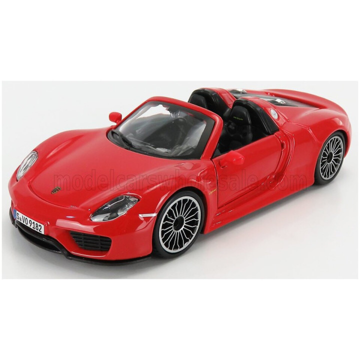 BURAGO PORSCHE 918 SPYDER 2010 - RED 1/24