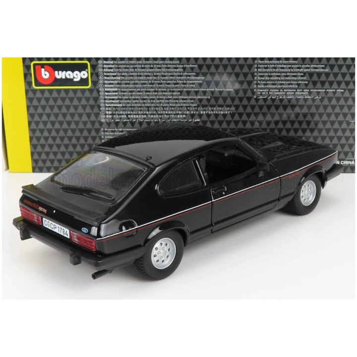 BURAGO FORD ENGLAND CAPRI INJECTION 1982 - BLACK 1/24