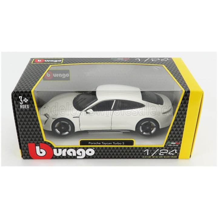 BURAGO PORSCHE TAYCAN 2019 - CARRARA WHITE 1/24
