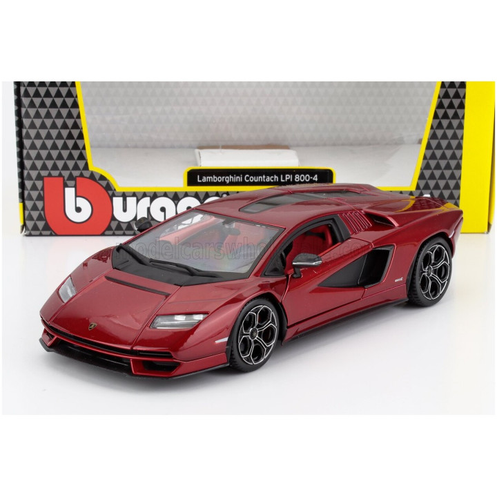 BURAGO LAMBORGHINI COUNTACH LP 800-4 2021 - RED MET 1/24