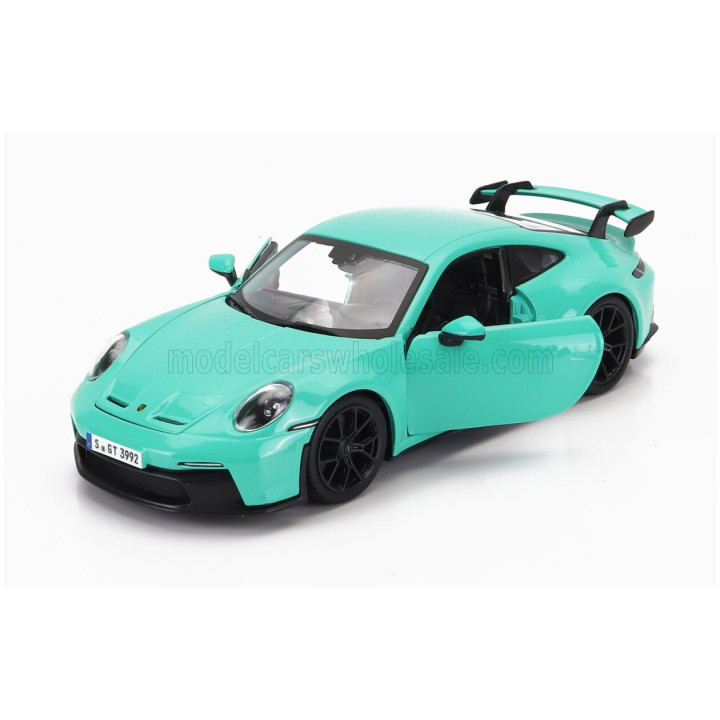 BURAGO PORSCHE 911 992 GT3 COUPE 2021 - MINT GREEN 1/24