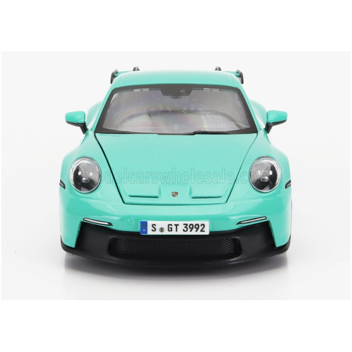 BURAGO PORSCHE 911 992 GT3 COUPE 2021 - MINT GREEN 1/24