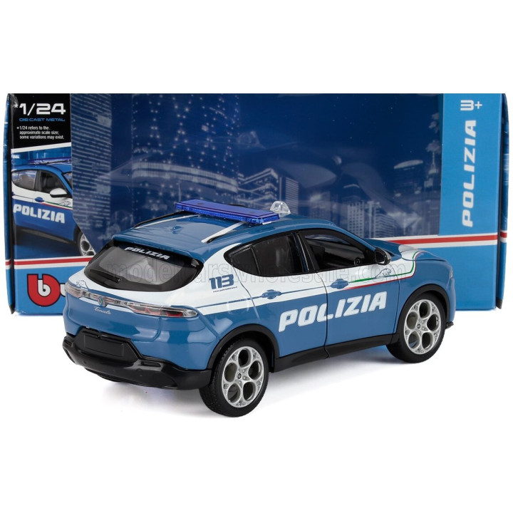 BURAGO ALFA ROMEO TONALE POLIZIA 2023 - LIGHT BLUE WHITE 1/24