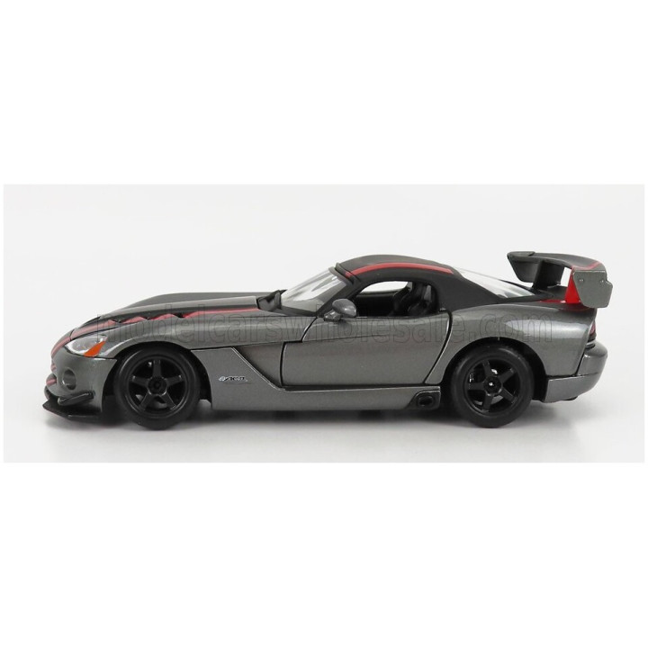 BURAGO DODGE VIPER SRT-10 COUPE 2003 - WITH RED LINE - GREY 1/24