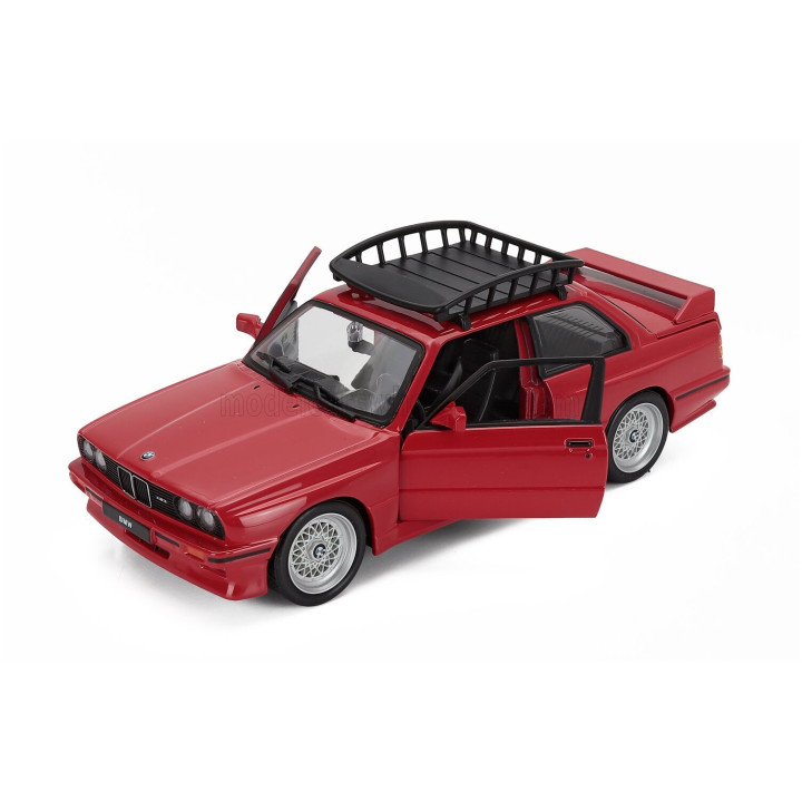 BURAGO BMW 3-SERIES M3 (E30) WITH PACK ROOF 1988 - RED 1/24