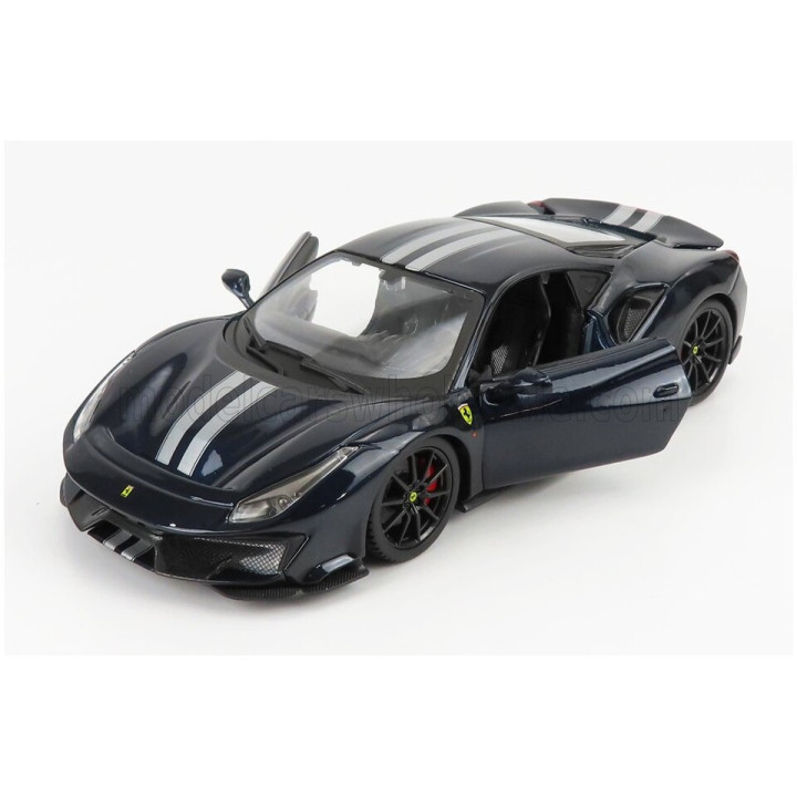 BURAGO FERRARI 488 PISTA 2018 - BLUE 1/24