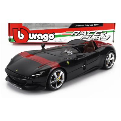 BURAGO FERRARI MONZA SP1 2018 - BLACK RED 1/24