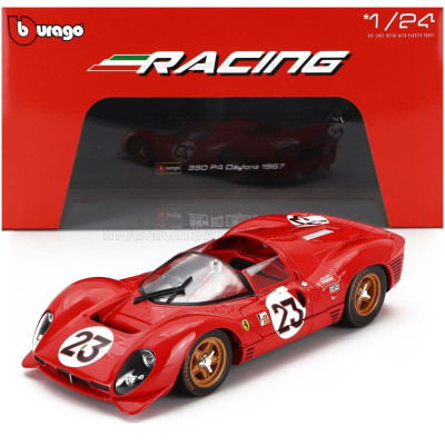 BURAGO FERRARI 330 P3/P4 4.0L V12 SPIDER TEAM FERRARI SPA SEFAC N 23 WINNER 24h DAYTONA 1967 LORENZO BANDINI - CHRIS AMON - RED