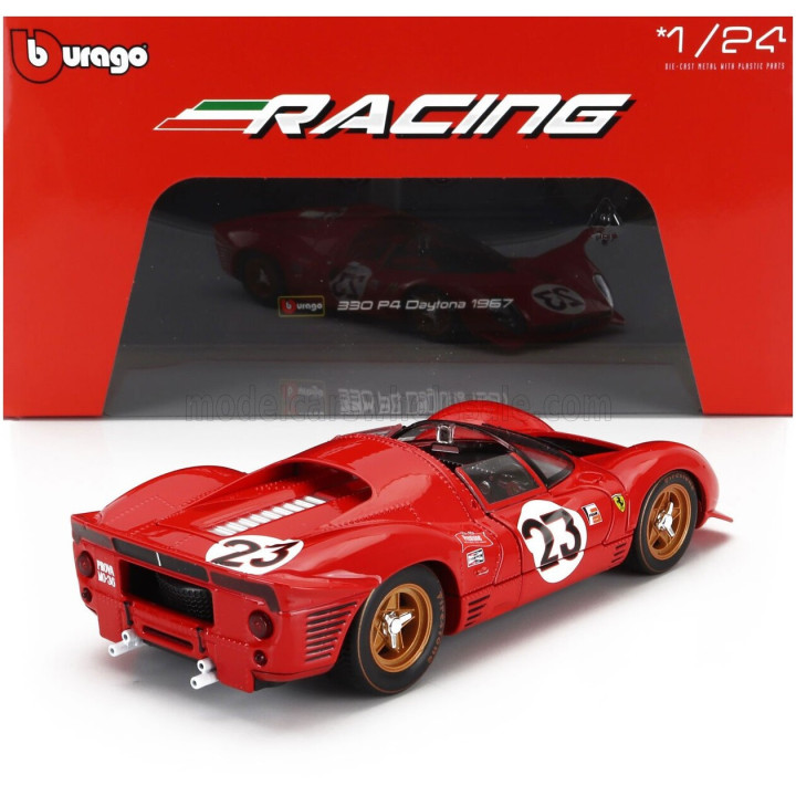 BURAGO FERRARI 330 P3/P4 4.0L V12 SPIDER TEAM FERRARI SPA SEFAC N 23 WINNER 24h DAYTONA 1967 LORENZO BANDINI - CHRIS AMON - RED