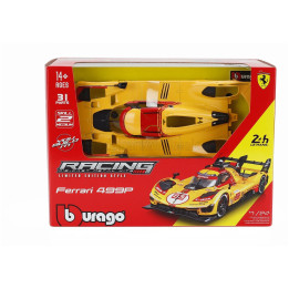 BURAGO FERRARI 499P 3.0L TURBO V6 TEAM AF CORSE N 83 24h LE MANS 2024 ROBERT KUBICA - ROBERT SHWARTZMAN - YIFEI YE - YELLOW RED