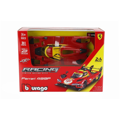 BURAGO FERRARI 499P 3.0L TURBO V6 TEAM FERRARI AF CORSE N 50 WINNER 24h LE MANS 2024 ANTONIO FUOCO - MIGUEL MOLINA - NICKLAS