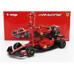 BURAGO FERRARI F1 SF-23 TEAM SCUDERIA FERRARI N 16 SEASON 2023 CHARLES LECLERC - RED BLACK 1/24