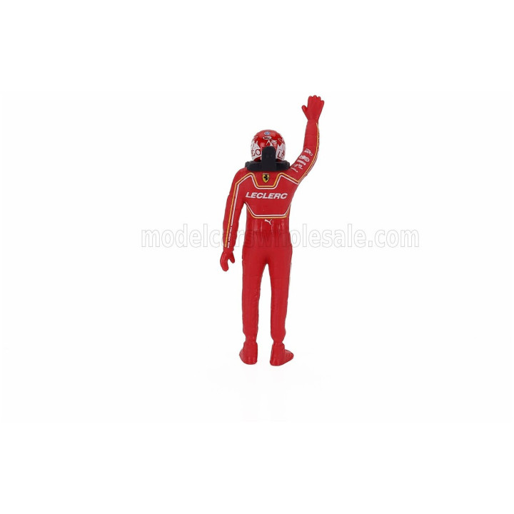 BURAGO FERRARI F1 SF-24 TEAM SCUDERIA FERRARI N 16 SEASON 2024 CHARLES LECLERC - WITH PILOT - RED BLACK 1/24
