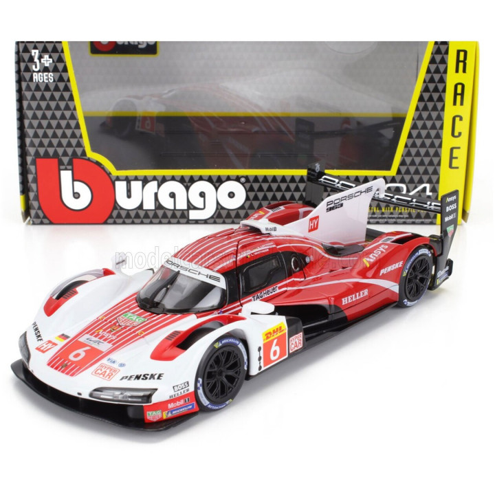 BURAGO PORSCHE 963 9RD 4.6L TURBO V8 TEAM PORSCHE PENSKE MOTORSPORT N 6 4th 24h LE MANS (POLE POSITION) 2024 KEVIN ESTRE