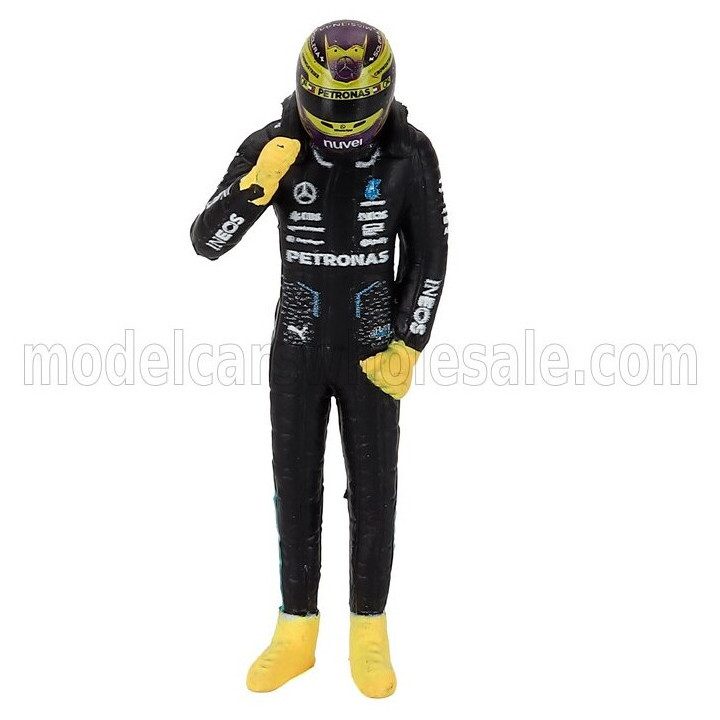 BURAGO MERCEDES GP F1 W15 EQ PERFORMANCE TEAM AMG PETRONAS MOTORSPORT N 44 SEASON 2024 LEWIS HAMILTON - WITH PILOT - BLACK