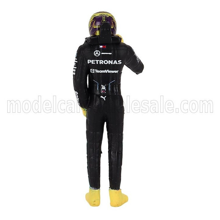 BURAGO MERCEDES GP F1 W15 EQ PERFORMANCE TEAM AMG PETRONAS MOTORSPORT N 44 SEASON 2024 LEWIS HAMILTON - WITH PILOT - BLACK