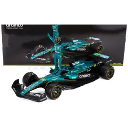 BURAGO ASTON MARTIN F1 AMR25 TEAM ARAMCO COGNIZANT N 18 SEASON 2025 LANCE STROLL - WITH PILOT - GREEN BLACK 1/24