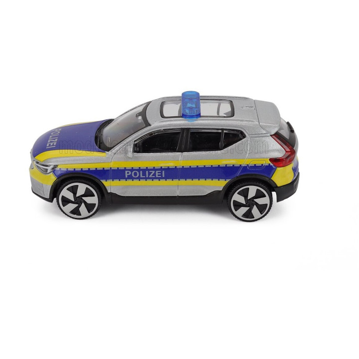 BURAGO VOLVO EX40 SUV POLIZEI 2026 - SILVER BLUE 1/43