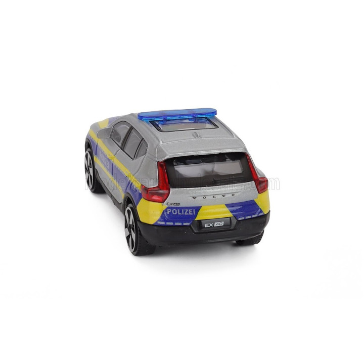 BURAGO VOLVO EX40 SUV POLIZEI 2026 - SILVER BLUE 1/43