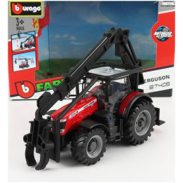 BURAGO MASSEY FERGUSON 8740S TRACTOR LOADER 2016 - RED 1/50