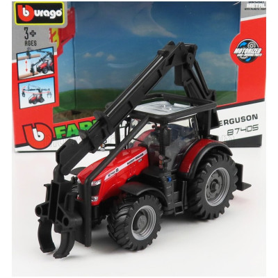 BURAGO MASSEY FERGUSON 8740S TRACTOR LOADER 2016 - RED 1/50