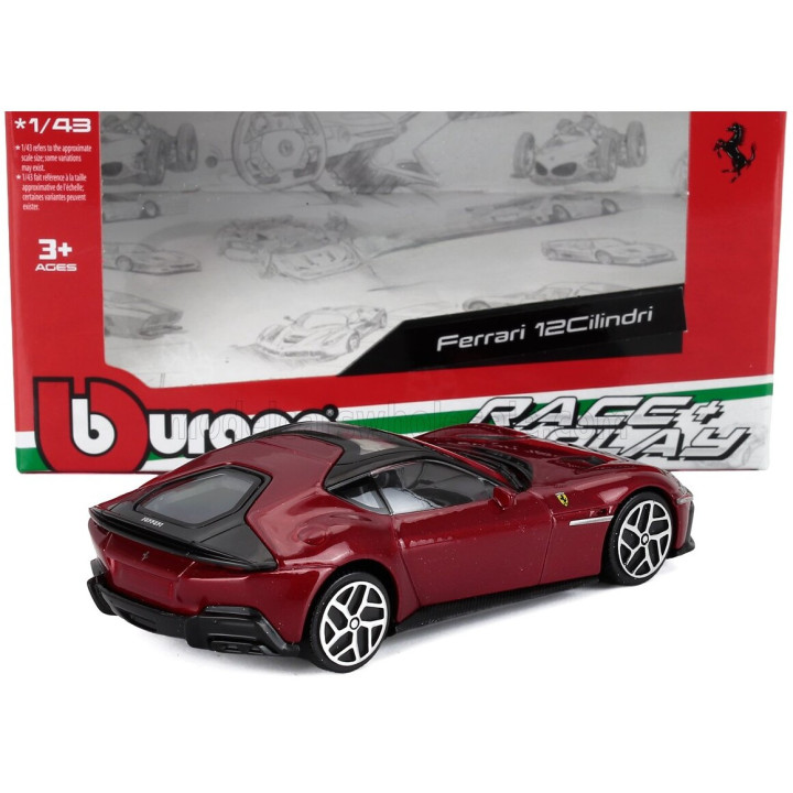 BURAGO FERRARI 12CILINDRI V12 830cv 2024 - RED 1/43
