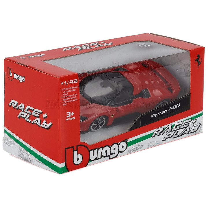 BURAGO FERRARI F80 2024 - ROSSO CORSA - RED 1/43