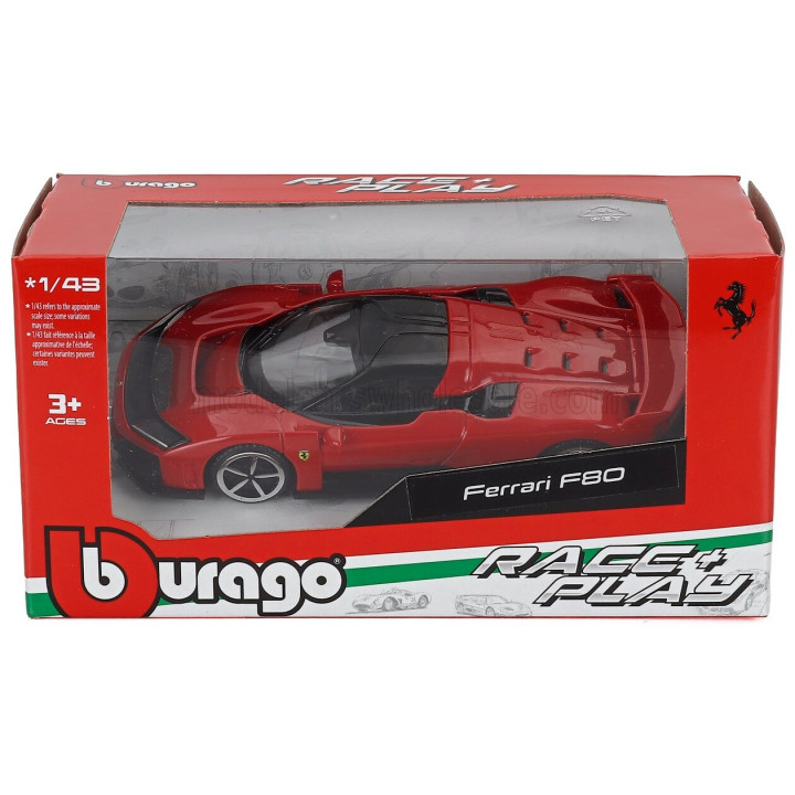 BURAGO FERRARI F80 2024 - ROSSO CORSA - RED 1/43