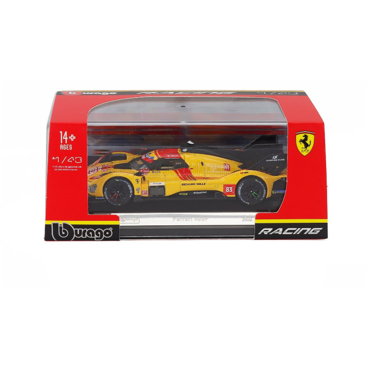 BURAGO FERRARI 499P 3.0L TURBO V6 TEAM AF CORSE N 83 WINNER 24h LE MANS 2025 ROBERT KUBICA - PHIL HANSON - YIFEI YE - CON