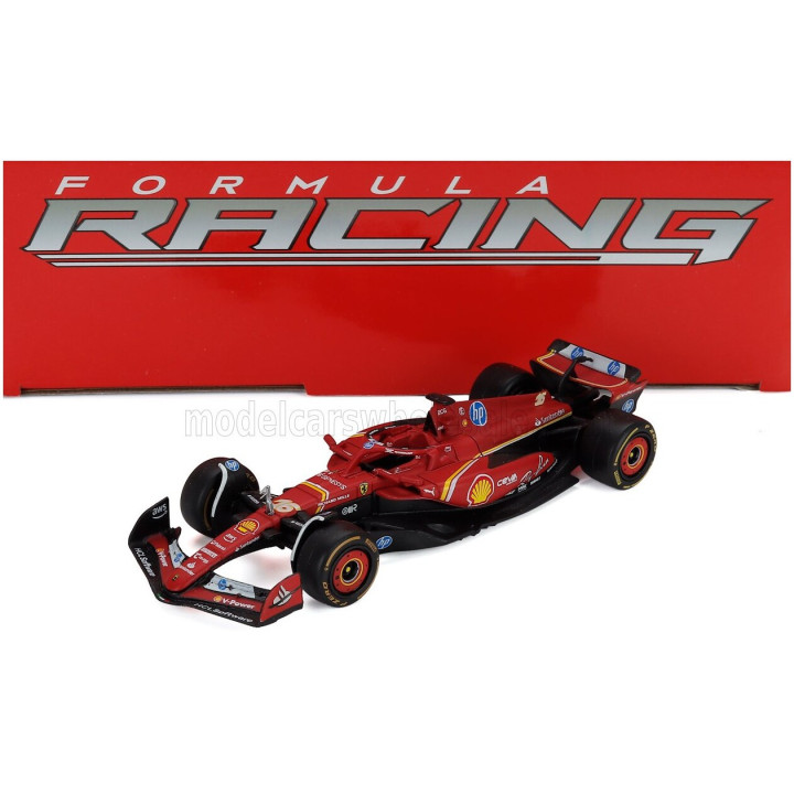 BURAGO FERRARI SET F1 CHARLES LECLERC SF-23 TEAM SCUDERIA FERRARI SF23 N 16 MONZA ITALY GP 2023 - 3X SF-24 TEAM SCUDERIA